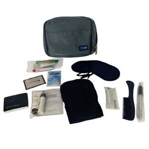 United Airlines BusinessFirst Amenity Kit With Travel Essentials Zippered Pouch